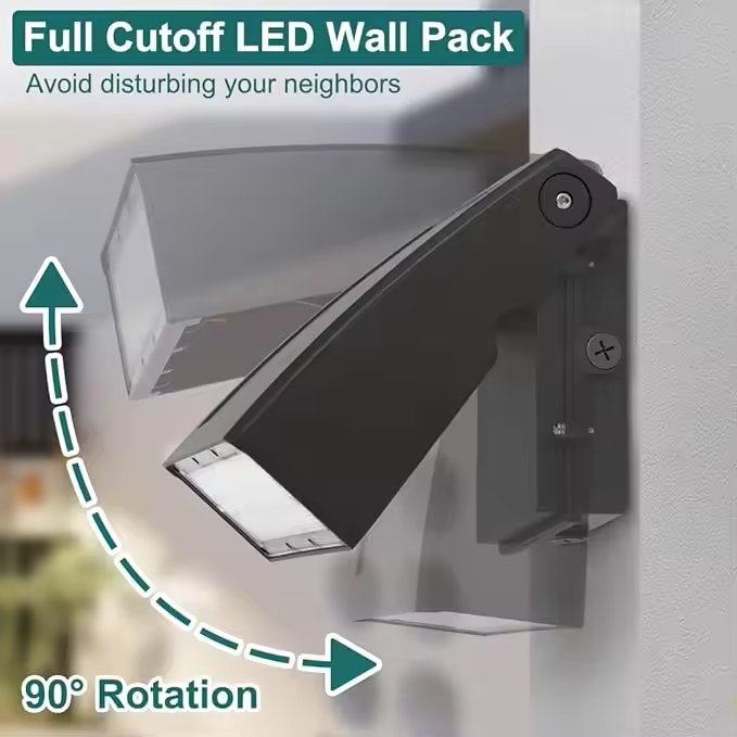 LED Wall Pack US Stock 40W - 120W Outside Yard Garden Garage Photocell Wallpack Fixture Outdoor Led Wall Pack Light