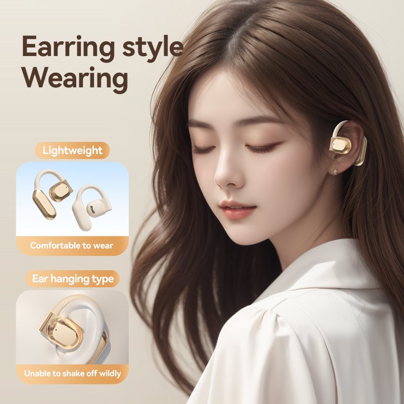 2025 Hot Open Not in Ear Ai Intelligent Business Travel Stereo Translate Tws Earbuds Big Capacity Headphones