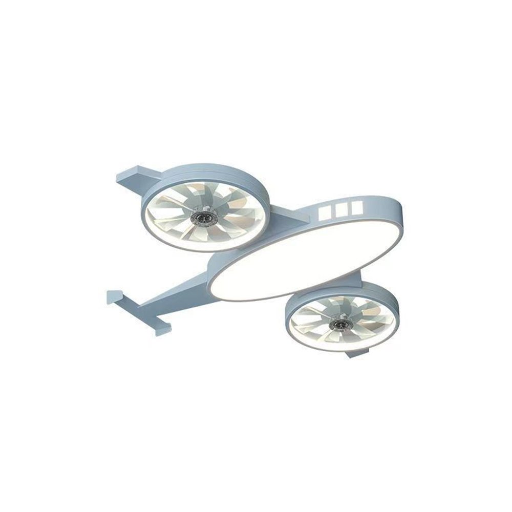 Children's Bedroom Fan Ceiling Light Eye protection Three Color Stepless Dimming Early Education Day Care Classroom Chandelier
