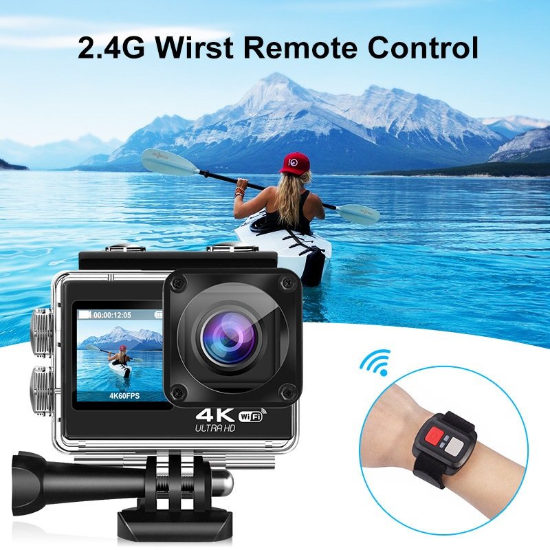 2023 Best Seller 4K 3840*2160P Touch Screen 40M Waterproof Mini Digital Video Camera EIS Function Sports Camera Go Pro