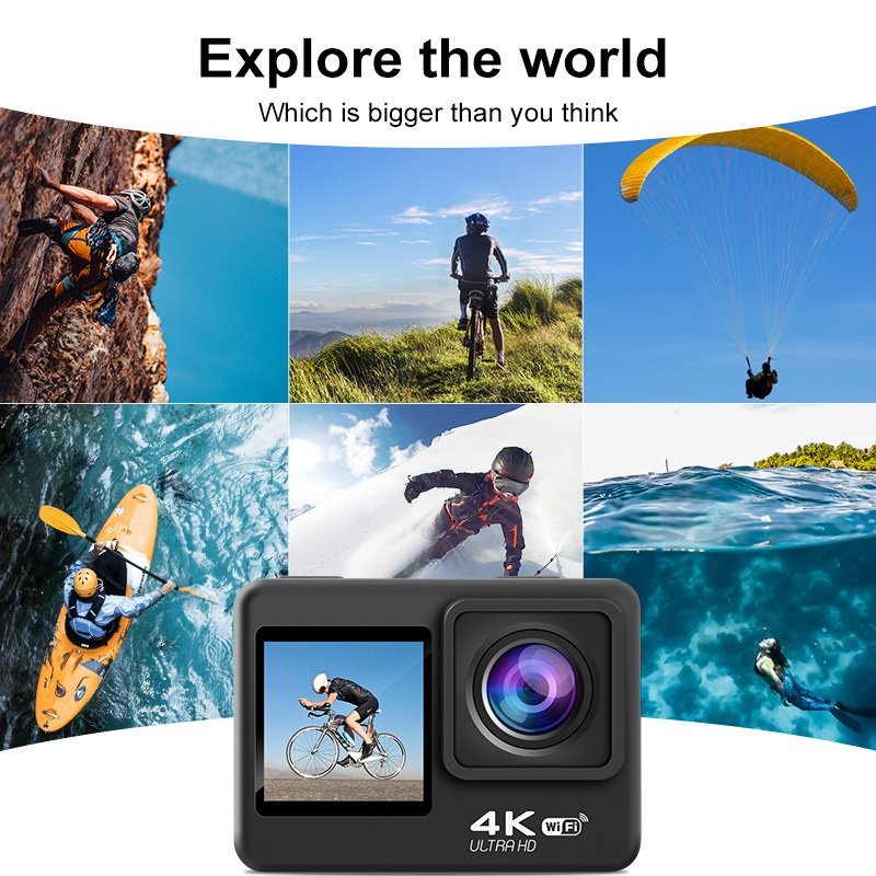 2023 Best Seller 4K 3840*2160P Touch Screen 40M Waterproof Mini Digital Video Camera EIS Function Sports Camera Go Pro