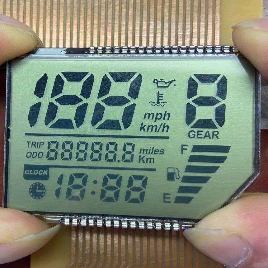 Speedometer TN Display LCD Custom Lcd Supplier Lcd Manufacturer