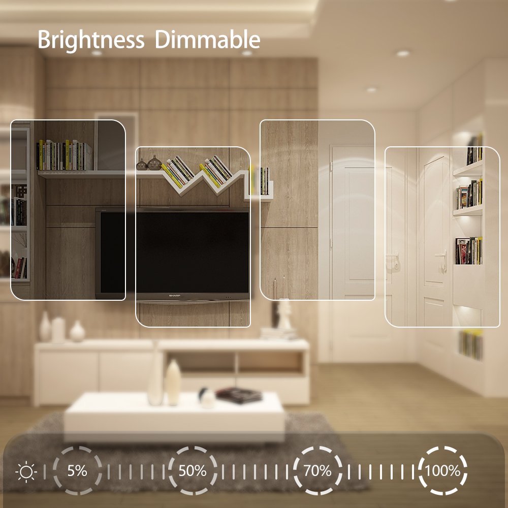 Recessed Led Light 6 Inch Dimmable Recessed Downlight Led Panel Light Pot Lights for Canada
