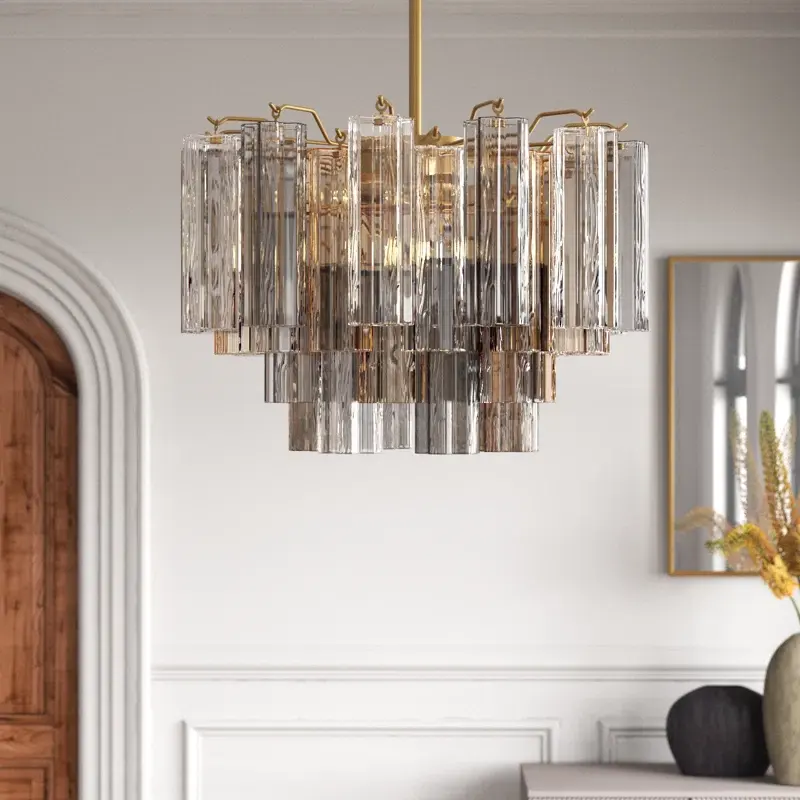 High-End Customizable Glass Hanging Lamp Glass Pendant Light Glass Chandelier