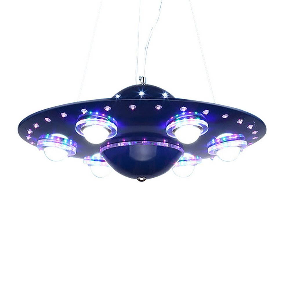 UFO Children's Room Chandelier Remote Control Playground Classroom Daycare Early Education Center Bedroom Creative Chandelier