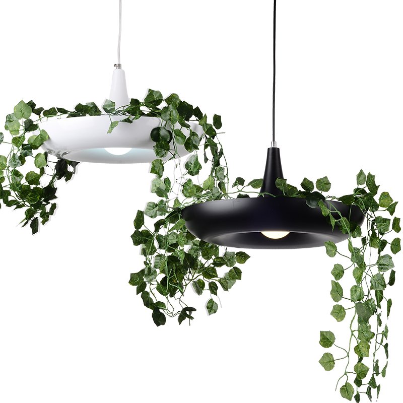 Kitchen Bars Hemp Rope Hanging Flowers Pendant Light Industrial Vintage Lamp Weddings Decorative Modern Plant Chandelier