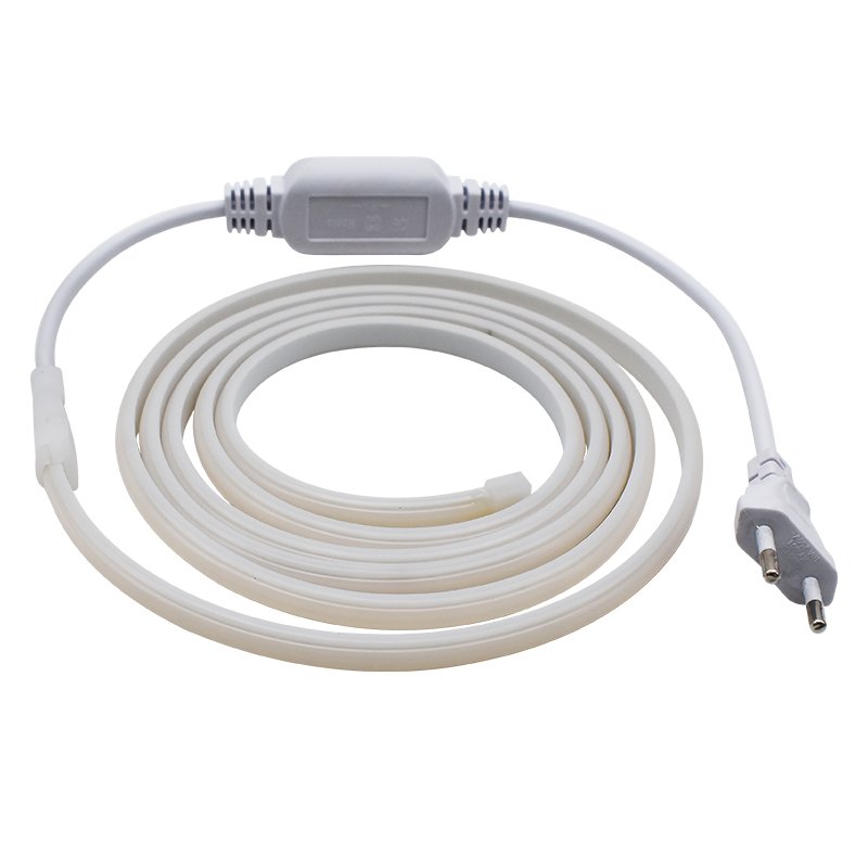 High Voltage COB LED Strip 220V 230V 3000k New Design 2700K 6500K 10MM DC24V FOB 432leds/m IP66 IP68 With Plug COB LED Strip