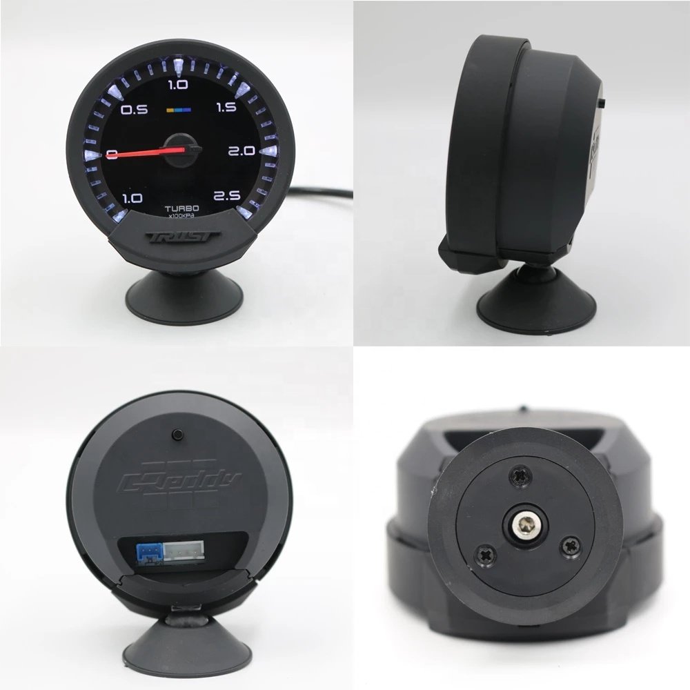 GReddi Sirius Trust 74mm Auto Gauges 7 Colors Turbo Boost Volt Water Oil Temp Vacuum Oil Press RPM EGT Gauge