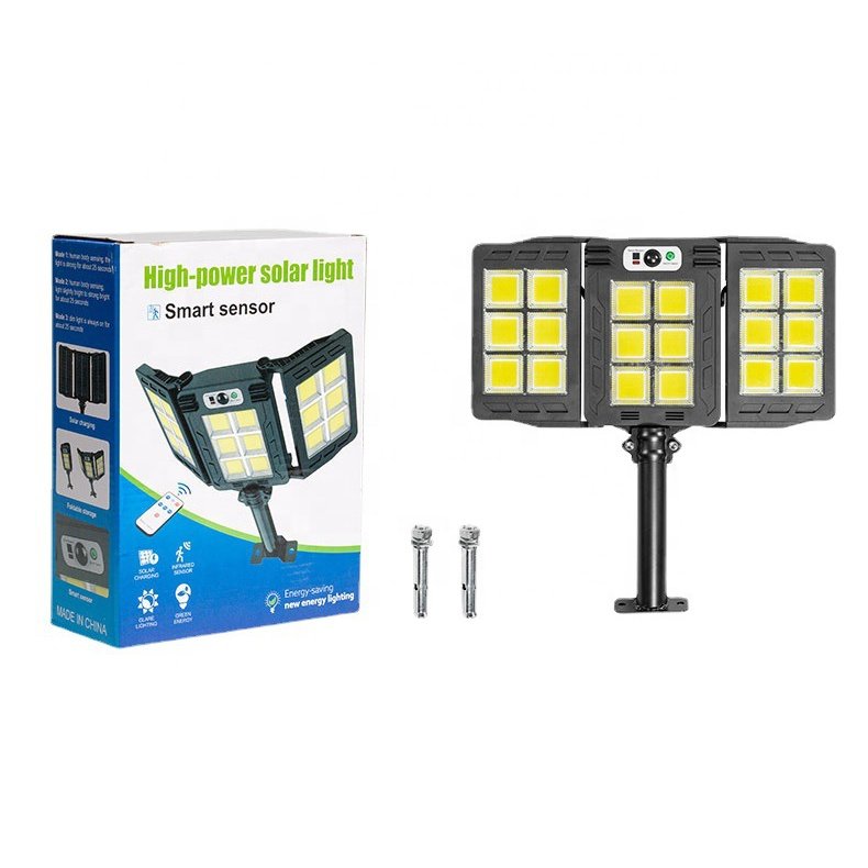 TAIKOO Motion Sensor Solar Street Light Outdoor Wireless Led Solar Light Garden 3 Surface Folding All in One Solar Light