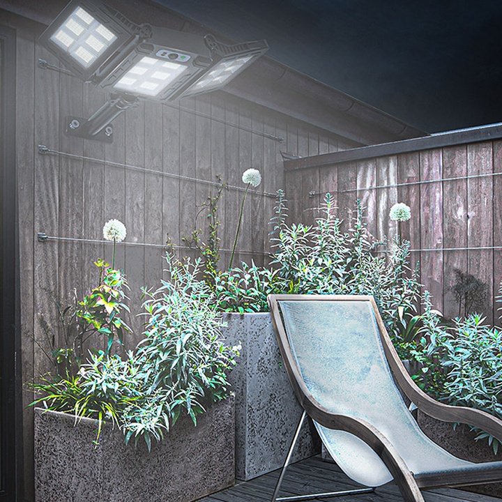 TAIKOO Motion Sensor Solar Street Light Outdoor Wireless Led Solar Light Garden 3 Surface Folding All in One Solar Light