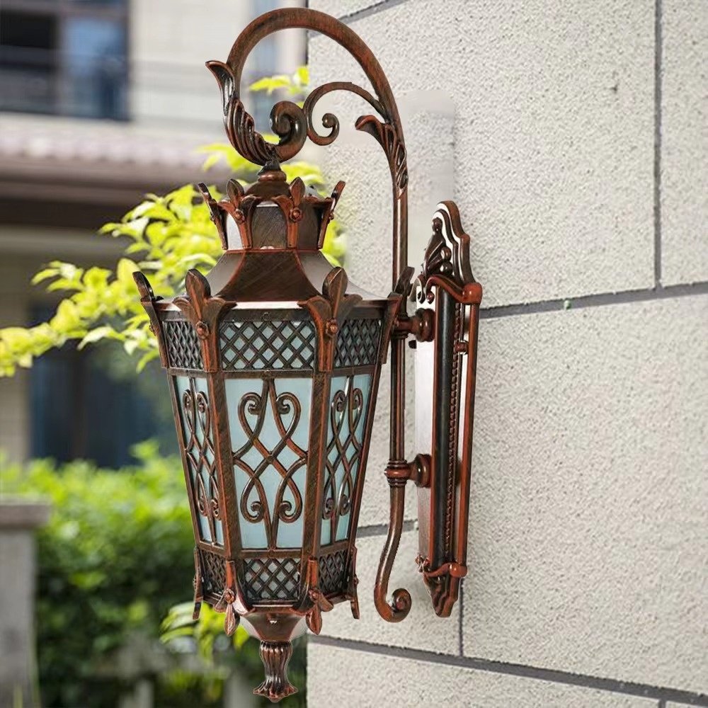 Outdoor Waterproof Retro Balcony Outdoor Light Waterproof Garden Decoration Outdoor LED Wall Light Aluminum