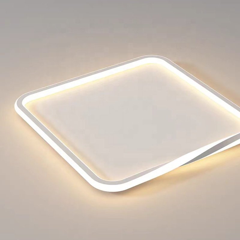 Modern Lustre Led Dimmable Round Square Shape Surface Mounted Bedroom Living Room Fixture Ceiling Light for Home Decor