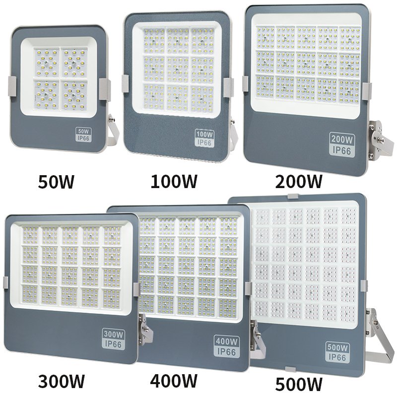 High Powerful Super Bright Engineering Floodlights 100 200 300 400 500 Watts Stadium Flooding Light Billboard Large Spotlights