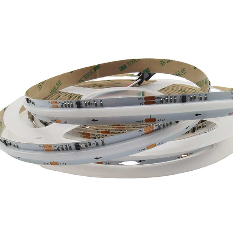 RGBIC COB LED Strip With Addressable RGB DC12V 24V 576 LED 720LED High-density Luminous Strip Light 5 Meters Per Roll