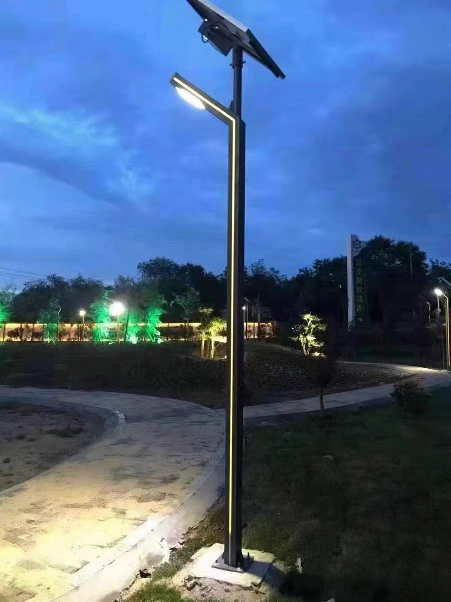 3M/4M/5M Waterproof Solar Garden Lights Outdoor LED Solar Garden Lights Aluminum/iron Profiles Outdoor Lighting