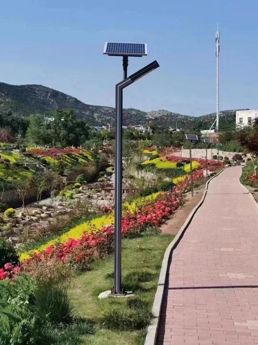 3M/4M/5M Waterproof Solar Garden Lights Outdoor LED Solar Garden Lights Aluminum/iron Profiles Outdoor Lighting
