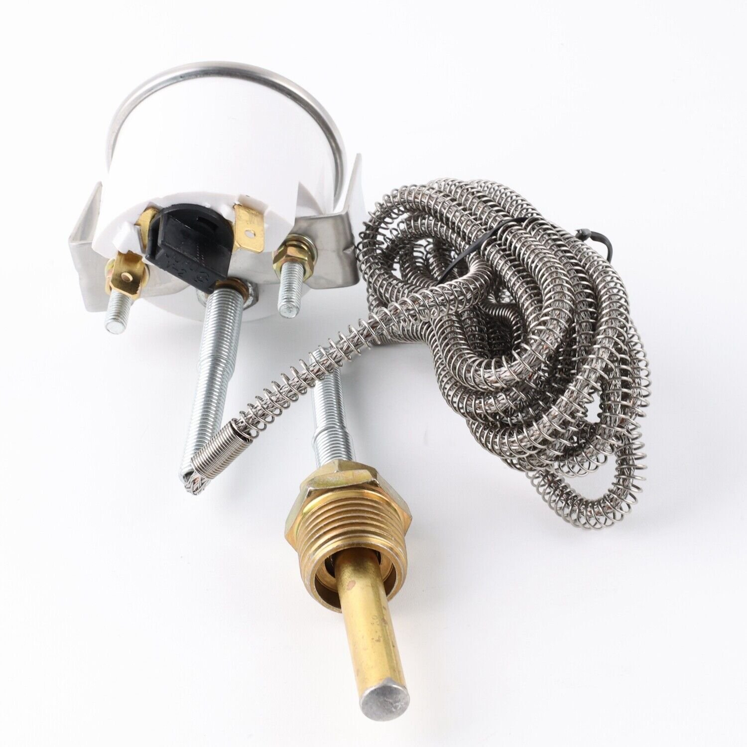 AUSO 2" 52MM Mechanical Water Temp Gauge 12V Water Temperature Gauge Car Meter With Sensor NPT 1/2 AG009-WT