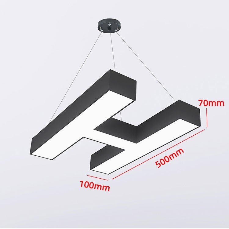 Customizable 26 English Letters Pendant Light Decorative Lighting Hanging Lamp Mall Supermarket Linear Alphabet Lights