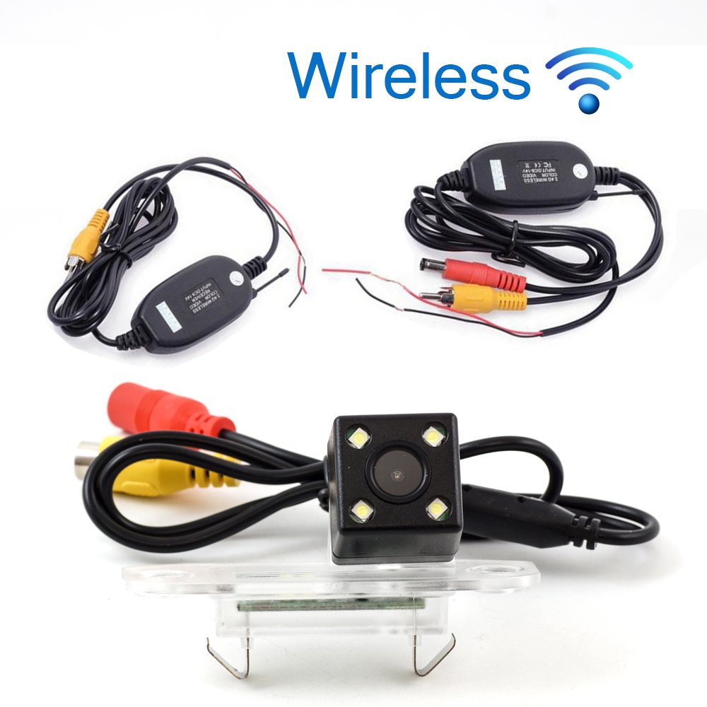 Wireless Reverse Camera for Volvo S60 XC60 2016 CCD Dynamic Track AHD Car Trunk Handle Parking Assistance Backup Camera