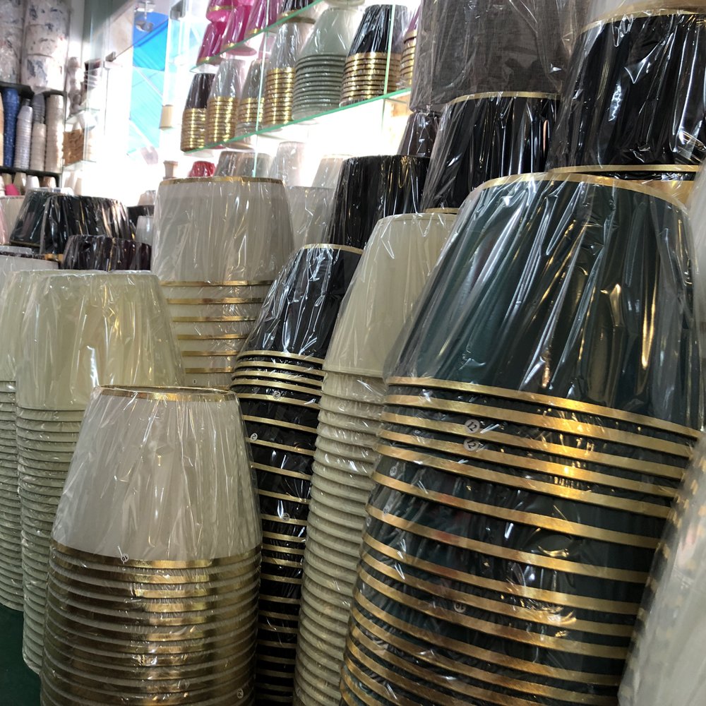 OEM Customized Small Empire Linen Fabric Lampshade
