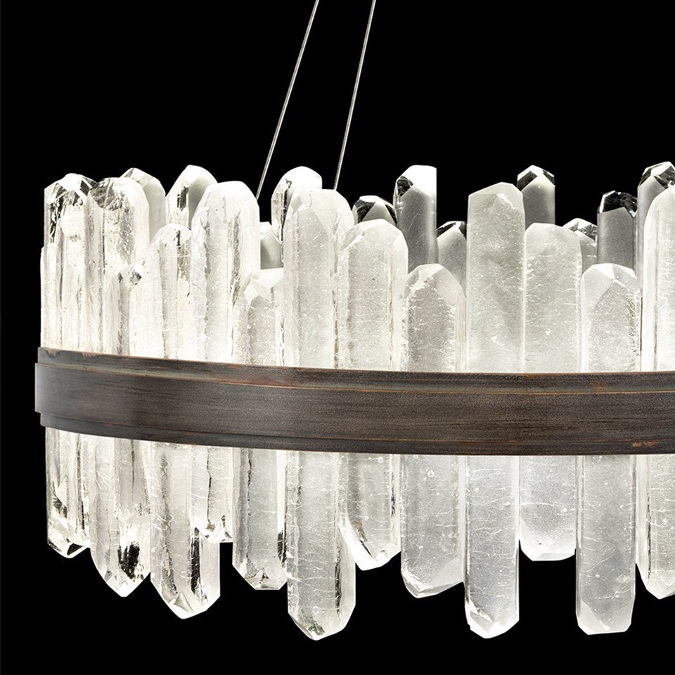 Post-Modern Large Glass Rings Pendant Lamp for Salon Foyer Hotel Laundry Room Chandelier Metal Pendant Light
