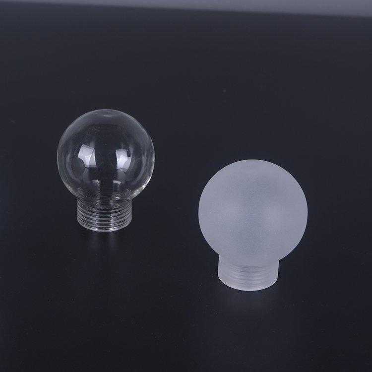 Custom Made Replacement Round Opal White Borosilicate Glass Lamp Cover with G9 Screw Thread Lighting Shade