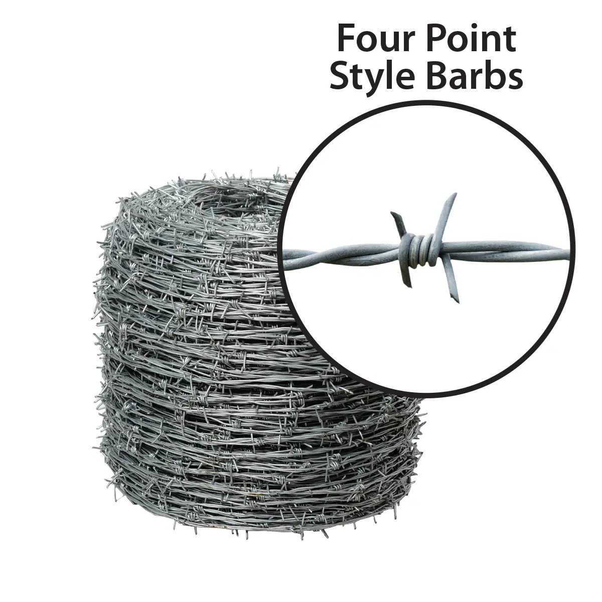 200m Barbed Wire for Fence Price Meter Barb Post 50kg 12.5 4pt Fences Rolled Fencing 500 Meters Barbed Wire