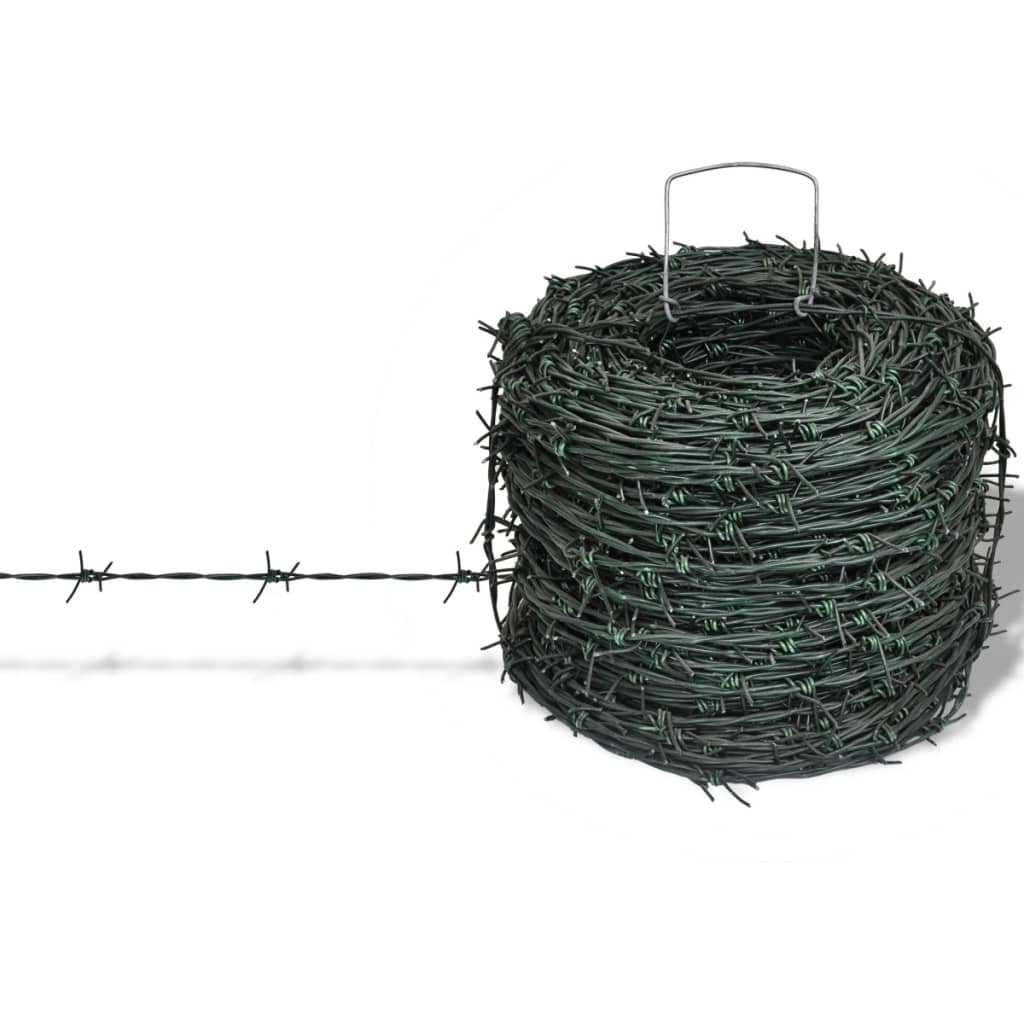 200m Barbed Wire for Fence Price Meter Barb Post 50kg 12.5 4pt Fences Rolled Fencing 500 Meters Barbed Wire