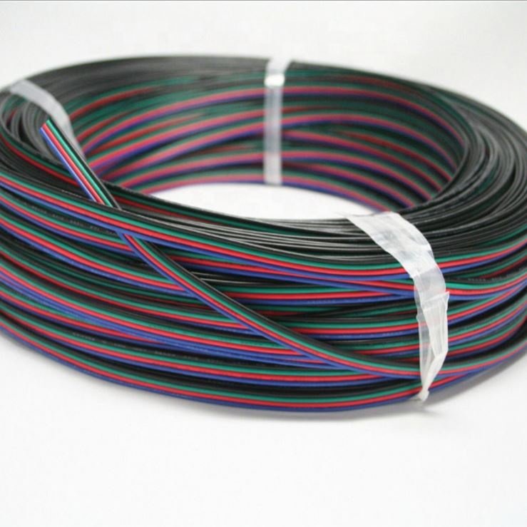 100m 4pin 18awg 22awg Extension Copper Led Wires Cable