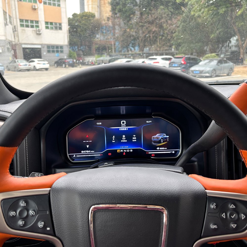 Linux System Digital Cluster LCD Instrument for Chevrolet Silverado 2013-2019 Dashboard Dashboard Speedometer with Carplay