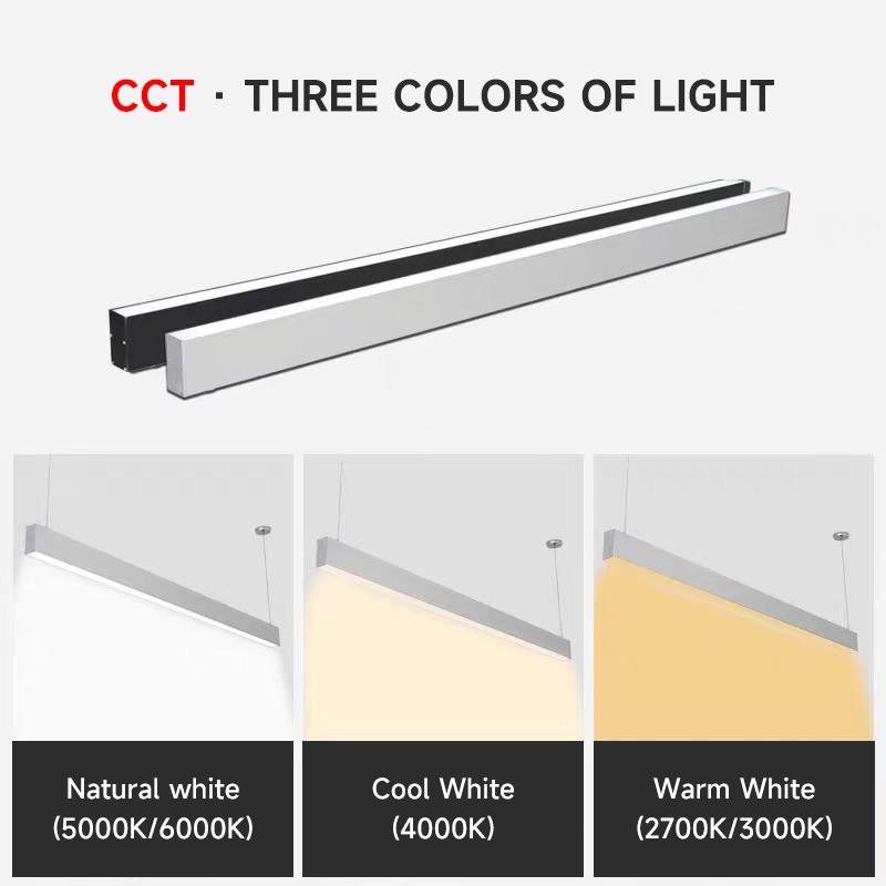 Modern Design Indoor Led Lighting 25W Pendant Aluminium Profile Led Linear Light Business Home Office Linear Led Pendant Light