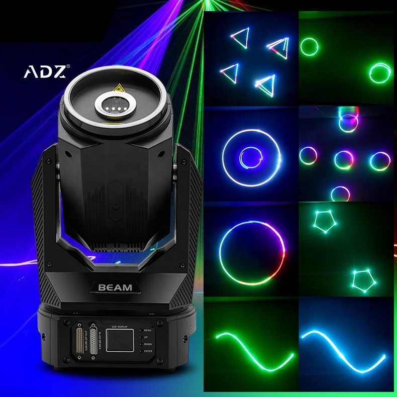 10W RGB Romantic Wedding Moving Head Laser Celebration Party Lazer for Dj Disco Party 1000mw Disco Laser Stage Lighting