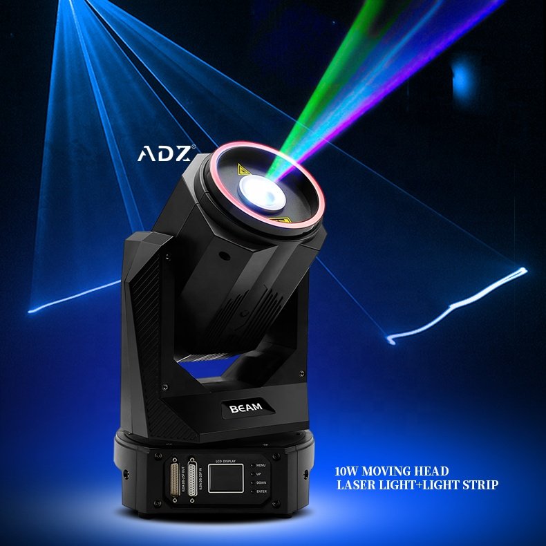 10W RGB Romantic Wedding Moving Head Laser Celebration Party Lazer for Dj Disco Party 1000mw Disco Laser Stage Lighting