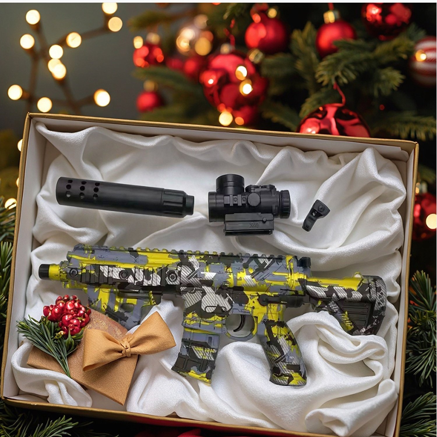KK 2025 Electric TOY GUN 7MM GEL Bomb AUTO Shooting Blaster Balls Splatter Launcher Fighting Game SAFE Kids Outdoor Playing Toy