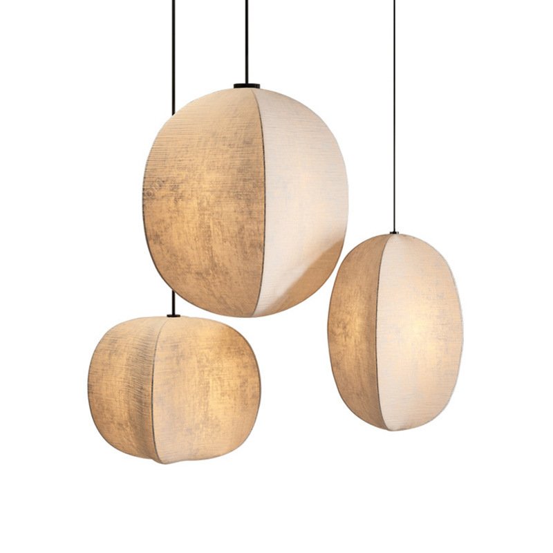 Japanese Style Wabi Sabi Chandelier Hotel B&B Dining Room Living Room Bedroom Study Lamps