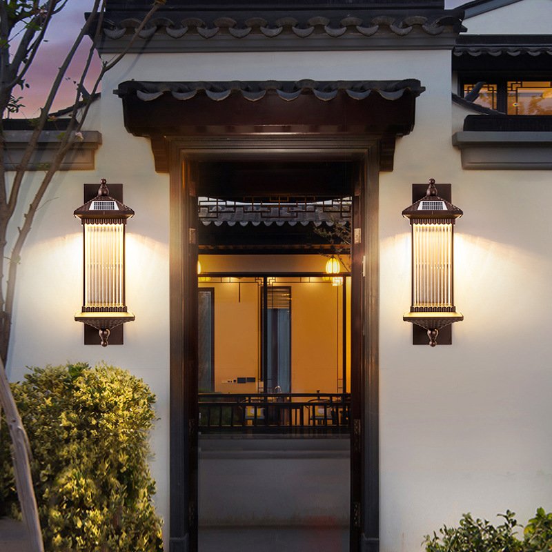 High Quality Exterior Lighting Outdoor Waterproof Outdoor Wall Light Led Solar Outdoor Wall Lamps