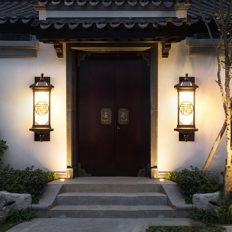 High Quality Exterior Lighting Outdoor Waterproof Outdoor Wall Light Led Solar Outdoor Wall Lamps
