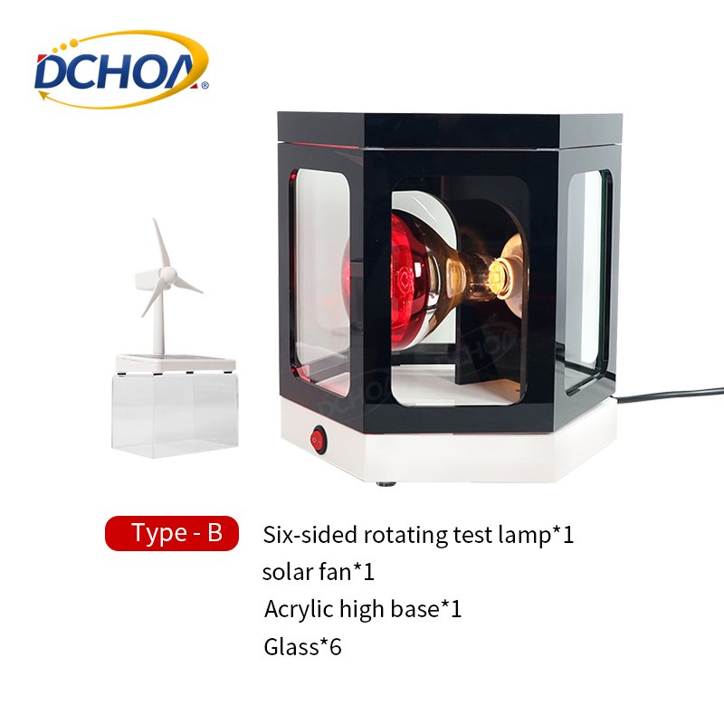 DCHOA Heat Rejection Test Box 6 Sided Rotatable Solar Film Tester Car Window Tint Tester