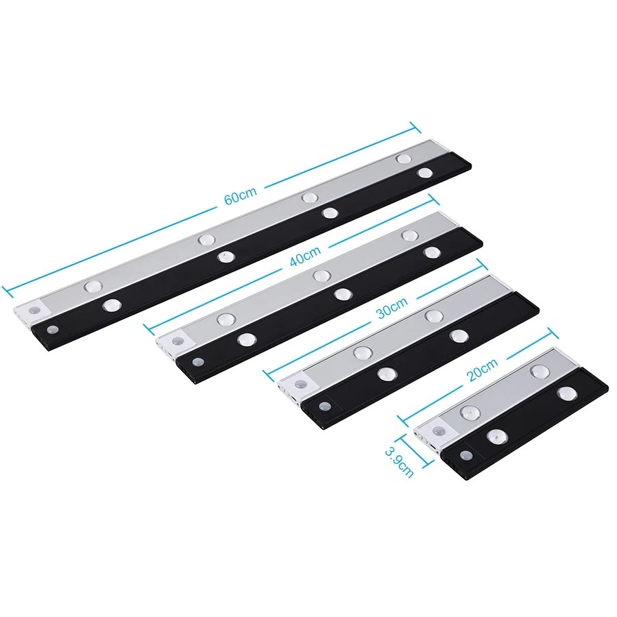 Rechargeable Motion Sensor Lights Adjustable Decor Wall Lamp Wireless Closet Light Led Under Cabinet Light Motion Sensor