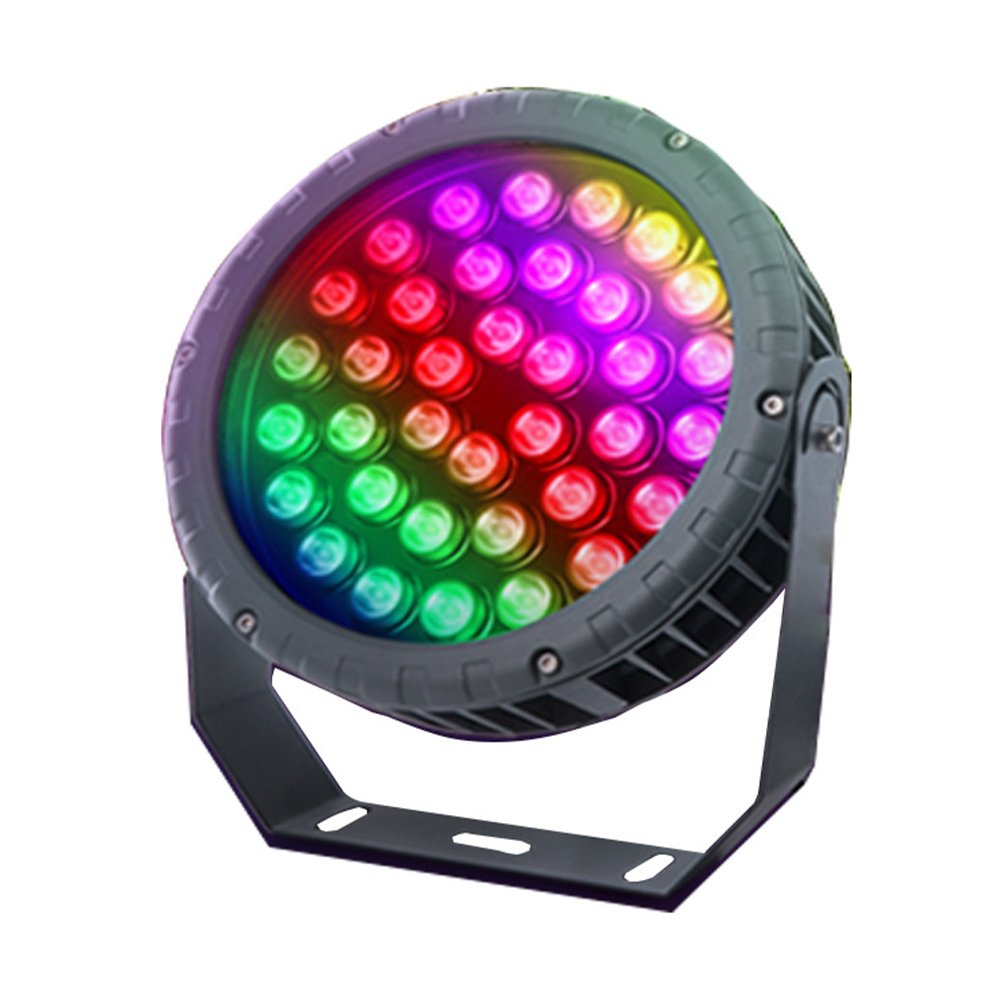 Round Floodlight Outdoor IP65 Waterproof RGBW LED DMX512 Building Villa Courtyard Project Landscape Lighting Color Floodlight