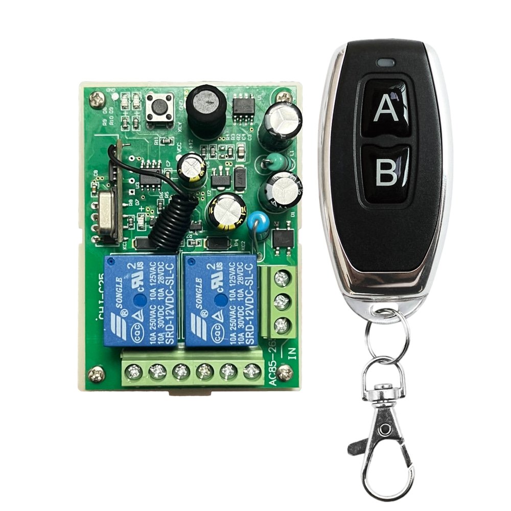 4 Buttons Learning Code 433.92Mhz Wireless Motor Speed Controller for Water Pump