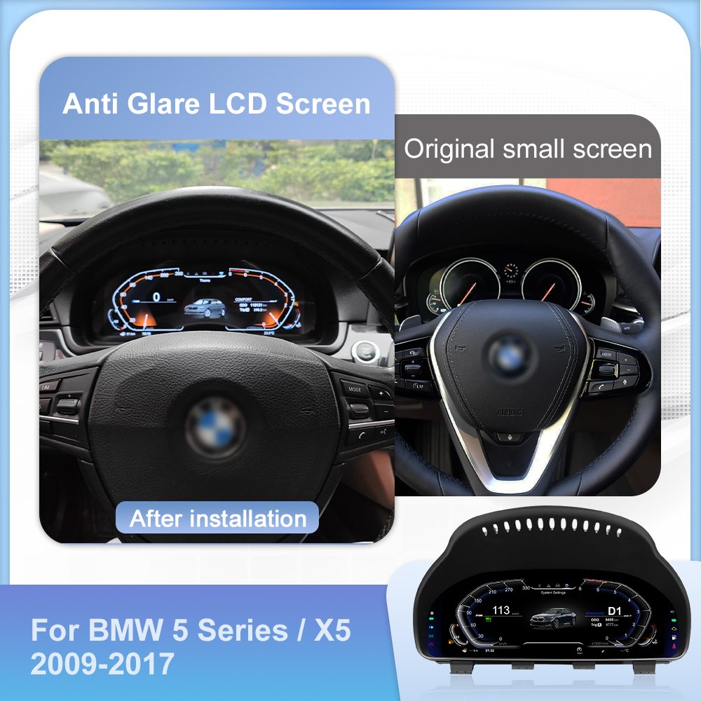 Navihua New Upgrade Car Digital Cluster LCD Dashboard Linux System Plug and Play Auto Speedometer for BMW 5/6/7 Series X3 X4 X5