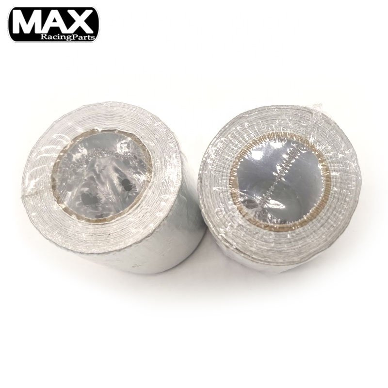 5 /10/15/25 Meters Take Tube Heat Thermal Insulation Gold Aluminium Fiberglass Reflective Adhesive Exhaust Wrap Tape Heatshield