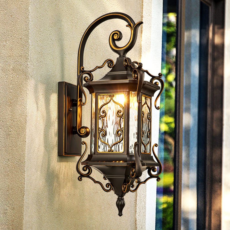 European Style Outdoor Wall Light Waterproof Garden Lamp Home Villa Entrance Outdoor Terrace Balcony Outdoor Wall Lamps