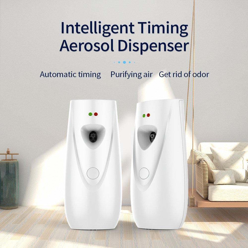 Metered Wall Mounted Commercial Smart Timing Function air Freshener Spray Refill Auto Aerosol Deodorant Dispenser for 300ml Cans