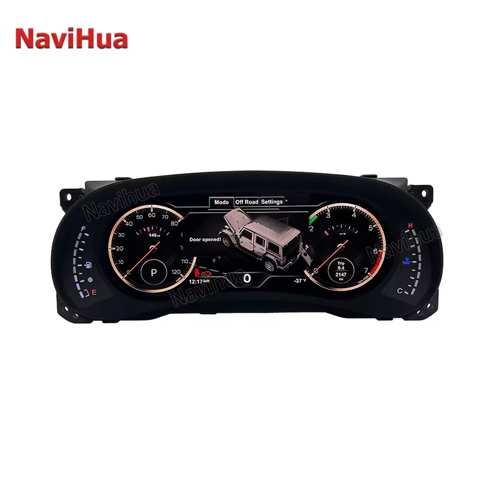 NAVIHUA for Jeep JL JK Wrangler Digital Cluster New Upgrade LCD Dashboard Speedometer Digital Cluster LINUX System Auto Meter