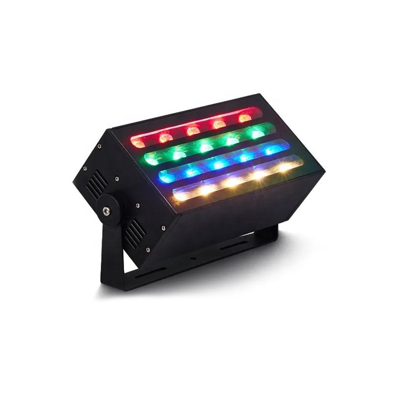 DMX512 RDM Wireless Control LED Wall Washer RGB Color Dimmable Stage Floodlight for Weddings, Shows, Concerts and Event Lighting