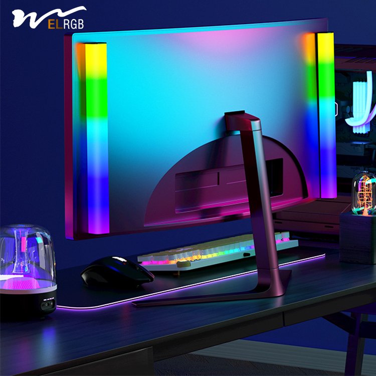 Smart Home Lights Rgb Light Strip Seven-color Rhythm Voice Control Audio Music Rhythm Light E-sports Room Lamp