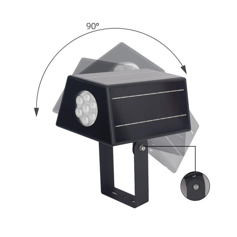 Smart Control System Auto On/Off Waterproof Solar Spot Lights Outdoor Garden Yard Pathway Driveway Pool Area