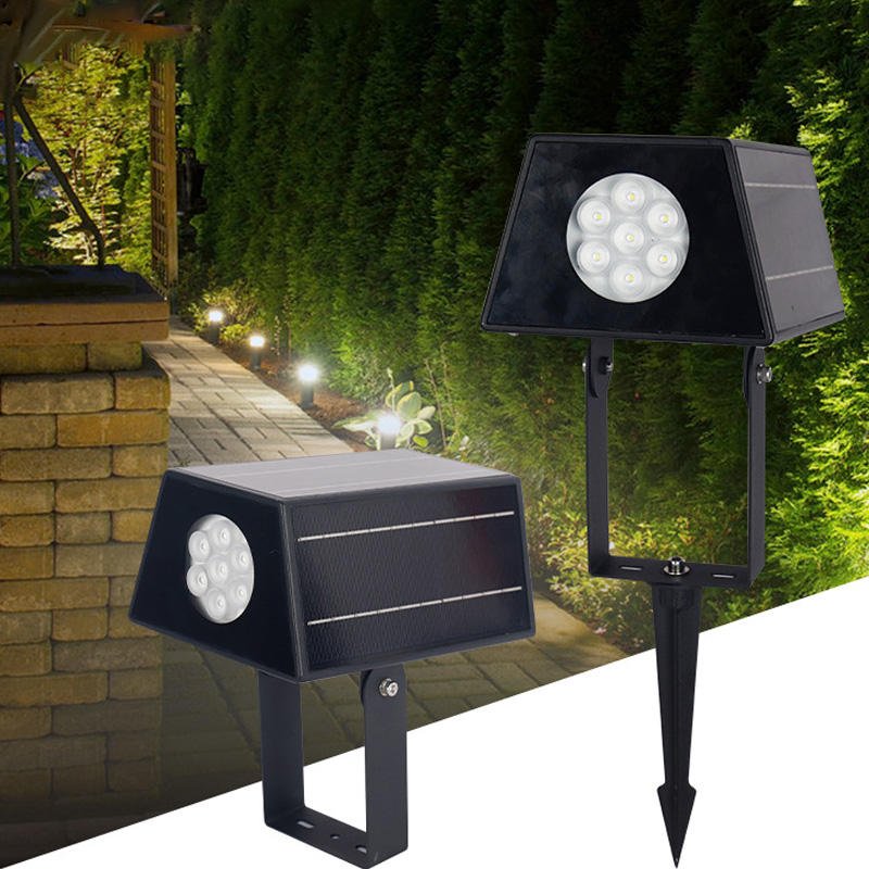 Smart Control System Auto On/Off Waterproof Solar Spot Lights Outdoor Garden Yard Pathway Driveway Pool Area